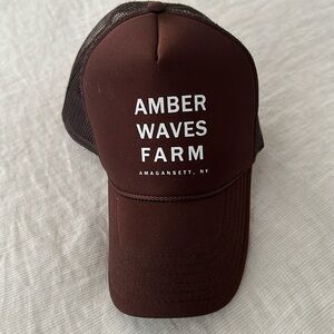 Brown trucker hat